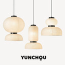 LED Japan Style Rice Paper Chandelier Wabi Sabi for Living Room - Ljojo