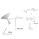 Designer Marseille Wall Lamp: Metal Swing Arm Sconce for Living Room - Ljojo