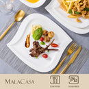 Ljojo 30/60-Piece White Porcelain Dinner Set Tableware for 6/12