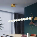 Ljojo Luxe Pearl Necklace Ring LED Ceiling Chandelier for Living Room & Bedroom