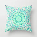 Ljojo Mint Green Geometric Animal Print Pillowcase for Home and Office Decor