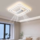 Modern Acrylic LED Ceiling Fan Light | Invisible Blades | Home Decor Lighting by Ljojo