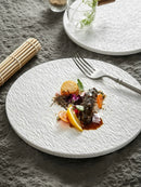 Ljojo 10" Stone Grain Ceramic Steak & Sushi Plate