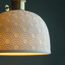 Ceramic Pendant Light Translucent White Retro Chinese Style for Restaurant & Bar by Ljojo