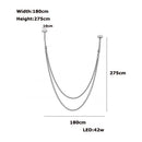 2025 Trendy DIY Flexible Leather Belt Dimmable LED Chandelier by Ljojo for Living Room
