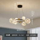 Ljojo LED Glass Ball Chandelier with Remote Control Home Decoration Indoor Lighting