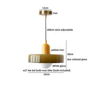 Ljojo Milky White Resin LED Pendant Light for Home Decor