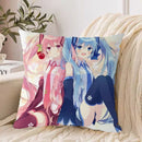 Ljojo 40*40 Hatsune Miku Pillow Cover Set for Stylish Bed Decor