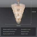 Crystal Villa Chandelier Long Stairway Light Luxury Modern Ljojo