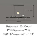 Ljojo LED Pendant Lights Modern Chandelier for Bar Table Kitchen Living Room Home Decor