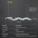 Modern LED Dining Room Pendant Light | Ljojo Wave Bar Counter Lamp | Creative Home Decor Lighting