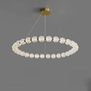 LED Nordic Style Ball Chandelier Cream Luxury Pendant Light Fixture by Ljojo