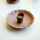 Ljojo Lotus Tea Tray with Gilded Silver Details & Handmade Rock Mud Pot