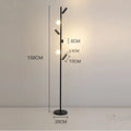 Nordic LED Floor Lamp with Acrylic Ball - Ljojo Spotlight Vertical Pole