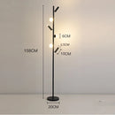 Nordic LED Floor Lamp with Acrylic Ball - Ljojo Spotlight Vertical Pole