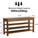 Ljojo™ 3-Tier Wooden Shoe Storage Bench for Entryway - Front Door Rack