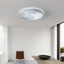 Ljojo Lunar LED Ceiling Light: Modern Circular Bedroom Lamp