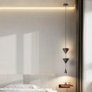 LED Pendant Light Modern Metal Bedroom Hanging Lamp by Ljojo - White Black Atmosphere Lighting