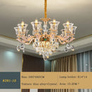 French Crystal Chandelier Luxury Living Room Candle Lamp Ljojo