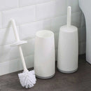 Ljojo Long Handle Toilet Brush with Standing Base - Bathroom Cleaning Tool