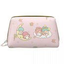 Ljojo Little Twin Stars Makeup Bag - Large Capacity Toiletry Storage Case