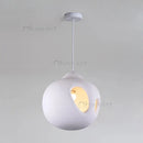 Ljojo Modern Black White LED Pendant Light Ceiling Hanging Lamp Home Decor