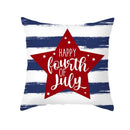 Ljojo LOVE USA Patriotic Letters Decorative Cushion Cover - Cartoon Style Home Decor Pillowcase