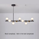 Modern Glass Ball Dining Room Chandelier Pendant Lamp by Ljojo - Stylish Home Decor Lighting