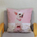 Chihuahua Dog Printed Cushion Cover by Ljojo for Home Decor