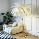 LED Feather Floor Lamp by Ljojo: Stylish Ostrich Ins Live Room Decor
