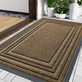 Ljojo Low Profile Outdoor Rubber Mat Heavy Duty Non Slip Indoor Doormat