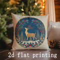 Christmas-themed Digital Printed Pillow Covers by Ljojo - Perfect for Sofa, Bedroom, Car