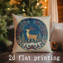 Christmas-themed Digital Printed Pillow Covers by Ljojo - Perfect for Sofa, Bedroom, Car