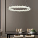 Luxury LED Chandelier Ice Circle Pendant Light Modern Home Decor Living Room Fixture by Ljojo