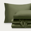 Ljojo Luxury Bamboo Fiber Duvet Cover Set with Pillowcase - Hot Sleeper Bedding
