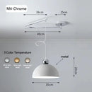 Modern Rocking Arm Pendant Lamp Movable Hanging Chandelier for Living Room by Ljojo