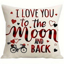 Ljojo Love Tree Balloon Rose Pillowcase - Home Sofa Cushion Cover