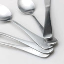 Ljojo Matte Silver Stainless Steel Cutlery Set - 4/6/16/24pcs Dinnerware Steak Knife Fork Spoon