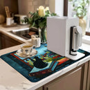 Absorbent Draining Mat for Kitchen & Bathroom by Ljojo - Quick Dry & Antiskid