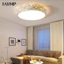 Ljojo LED Ceiling Light: Remote Dimmable Modern Chandelier for Bedroom, Living Room & Hallway