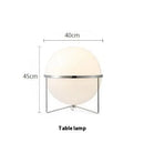 E27 LED Metal Chrome Desk Lamp with White Acrylic Ball Lights by Ljojo
