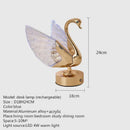 Ljojo LED Swan Table Lamp for Modern Home Decor