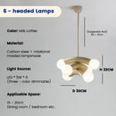 Modern LED Bubble Glass Ceiling Chandelier by Ljojo for Home Decoration and Living Spaces