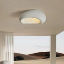 Cream Nordic Wabi Sabi LED Ceiling Light Chandelier for Bedroom Luxury Home Decor Lustre - Ljojo