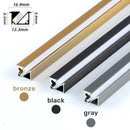 Ljojo 45° Backlight LED Aluminum Profile Bar Light Channel with Silicone Diffuser Cover