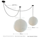 Ljojo Noguchi Isamu Paper Chandelier Lantern Ball for Bedroom Livingroom Zen Lamps