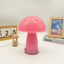 French Cream Style Cute Mushroom Glass Table Lamp for Girls Bedroom Bedside by Ljojo