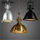 Industrial Retro LED Pendant Lamp Metal Chandelier for Stylish Indoor Lighting - Ljojo