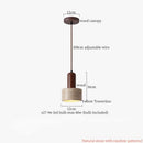 Japanese Wabi-sabi LED Stone Pendant Light for Home Decor | Square Columnar Shape Chandelier