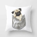 Cute Pug Bulldog Pillowcase for Living Room Decor - Ljojo Home Decor